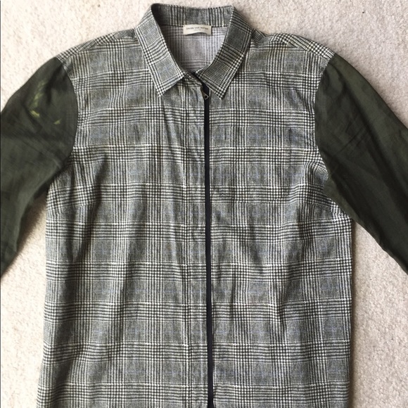 ✨SOLD✨ Dries Van Noten Top with Contrast Sleeves - Picture 1 of 8